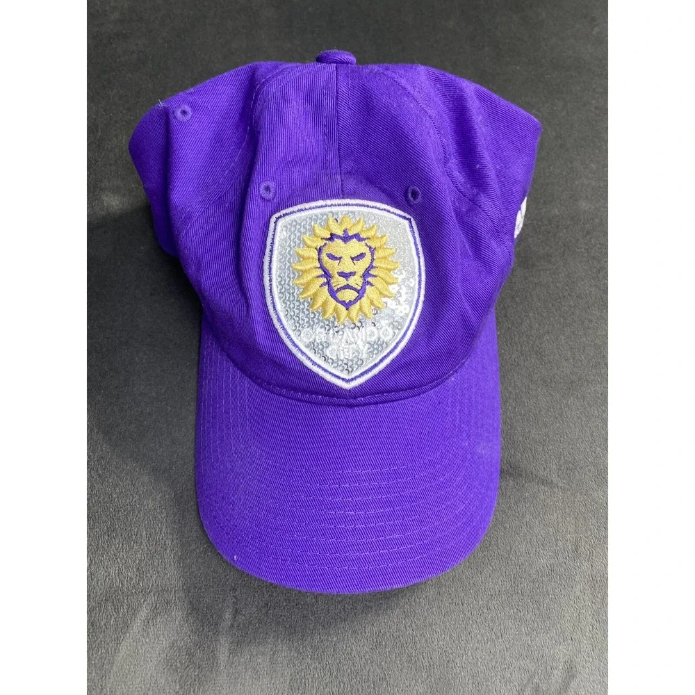 Orlando City Hat Cap Snap Back Purple MLS Soccer Futbol Football Adidas Sequins‎